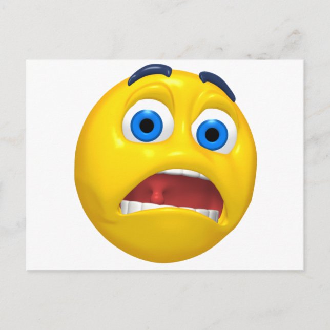 Cartão Postal assustado (Frente)