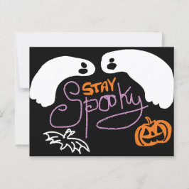 Cartão Postal assustador de halloween
