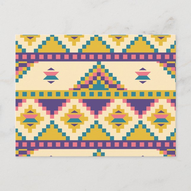 Cartão Postal Asteca em Roxo (Frente)