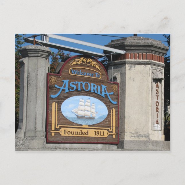 Cartão Postal Astoria, Oregon (Frente)