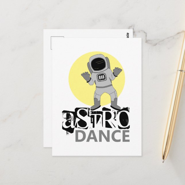 Cartão Postal Astro Dança, Astronauta (Frente/Verso In Situ)