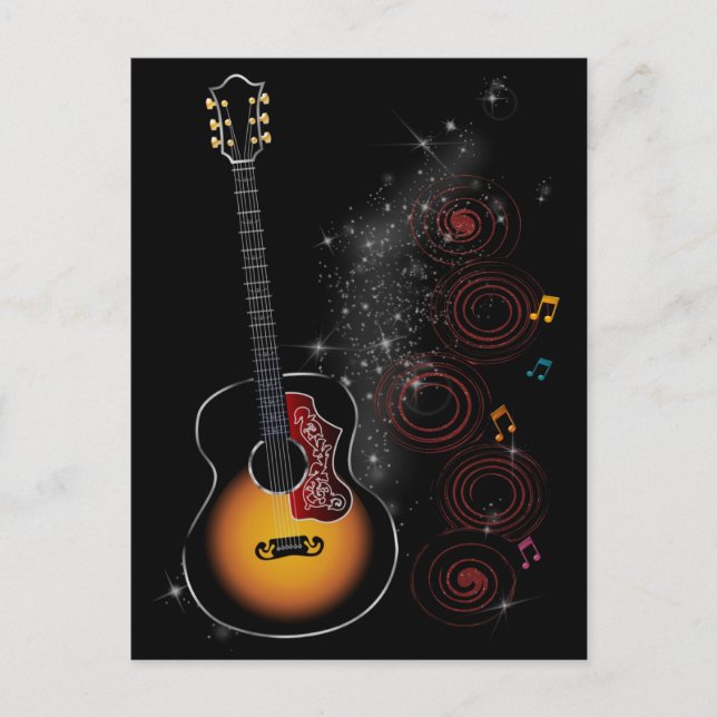 Cartão Postal Astro de rock (Frente)