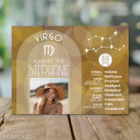 Astrologia Virgo - Símbolo Zodiac Foto Personaliza