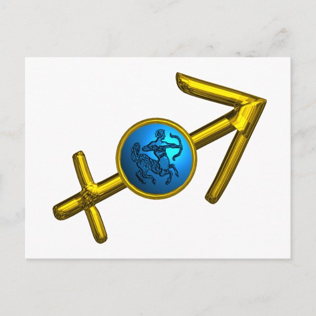 Cartão Postal Astrologia ZODIÁRIA SAGITTARIUS ZODIAC (Frente)