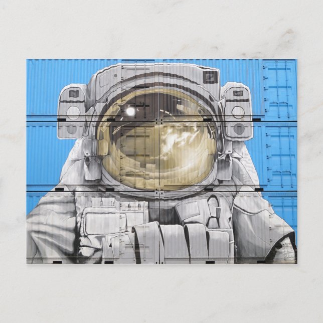 Cartão Postal Astronauta Arte Urbana Muro do Astronauta (Frente)