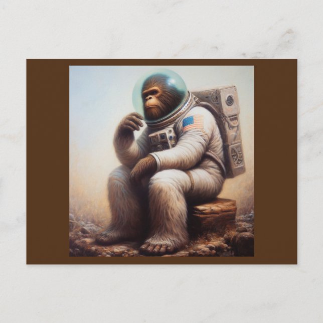 Cartão Postal Astronauta Bigfoot (Frente)