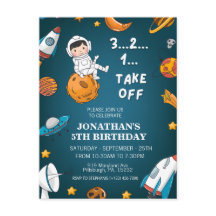 Astronauta Espaço planetas tema escuro aniversário