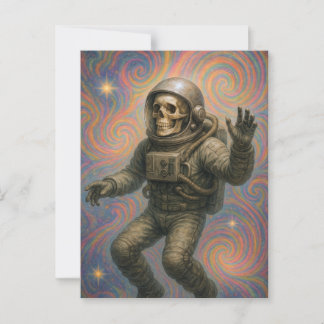 Cartão Postal Astronauta Flutuante