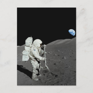 Cartão Postal Astronauta na Lua