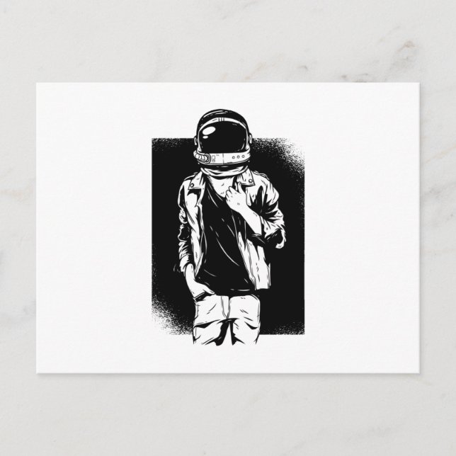 Cartão Postal Astronauta Rock (Frente)