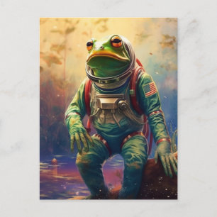 Cartão Postal Astronauta sapo