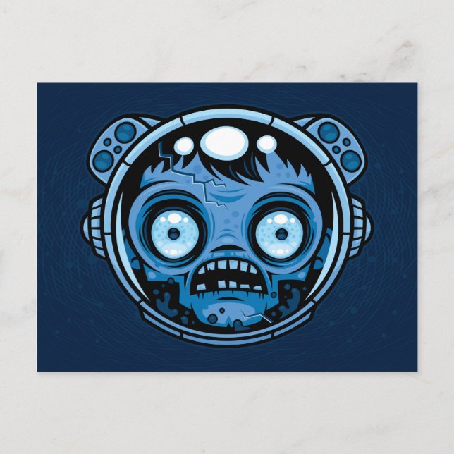 Cartão Postal Astronauta Zombie (Frente)