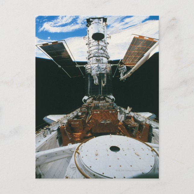 Cartão Postal Astronautas do Cargueiro Espacial (Frente)