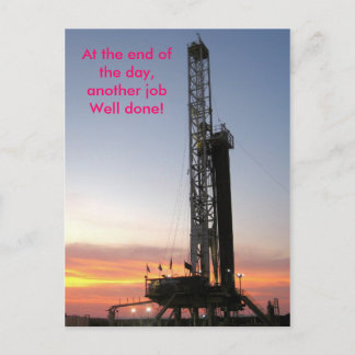 Cartão Postal At the end of the day, another job Well done!