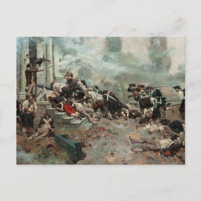 Cartão Postal Ataque à Casa de Mastigar (Batalha de Germantown) (Frente)