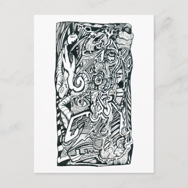 Cartão Postal Ataque de ansiedade de Brian Benson (Frente)