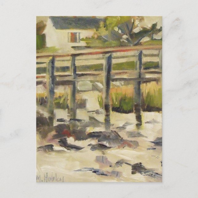 Cartão Postal Ataque de praia no Marsh (Frente)