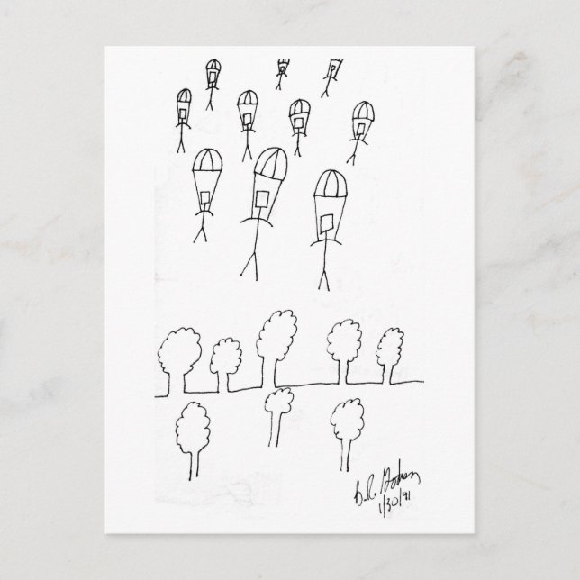 Cartão Postal ataque de vaqueiro (Frente)