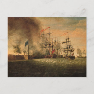 Cartão Postal Ataque em Fort Moultrie