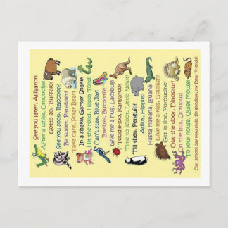 Cartão Postal Até Mais Tarde, Alligator!