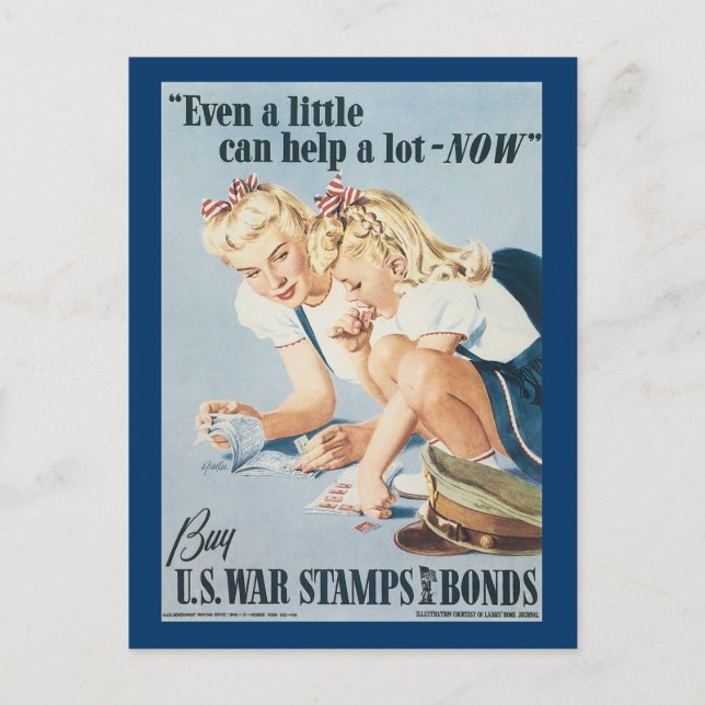 Cartão Postal Até um pouco pode ajudar muito agora (Frente)