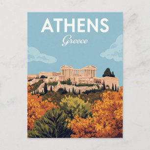 Cartão Postal Atenas Grécia Acrópole