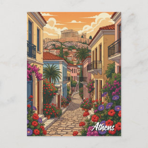 Cartão Postal Atenas Plaka Grécia Viagem
