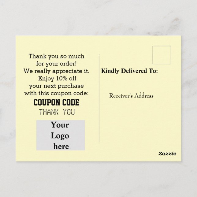 Cartão Postal Atendimento ao cliente (Verso)