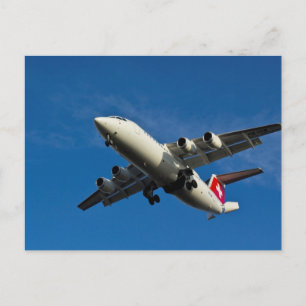 Cartão Postal Aterrissagem de aeronaves com jato