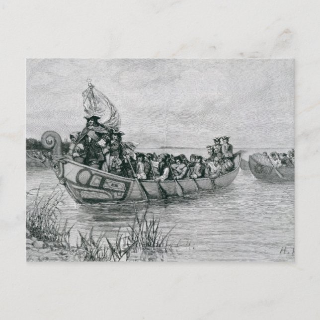 Cartão Postal Aterrissagem do Cadillac (Frente)