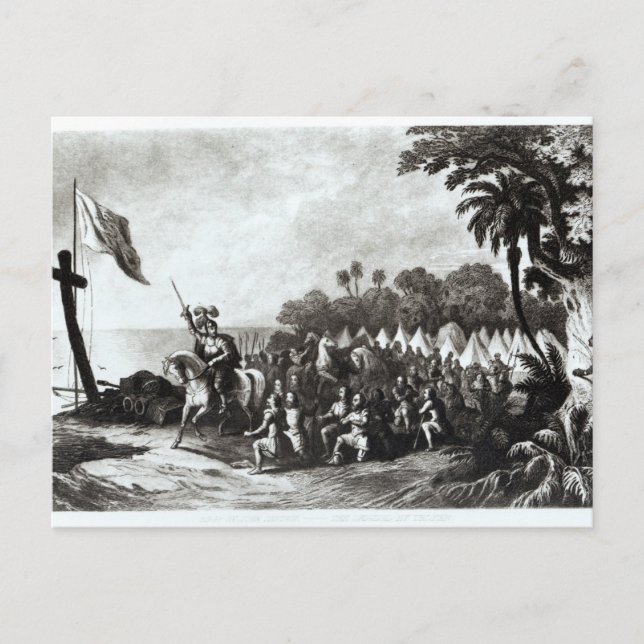 Cartão Postal Aterrissagem na Baía de Tampa (Frente)