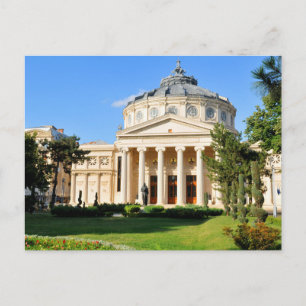Cartão Postal Athenaeum romeno em Bucareste, Romênia