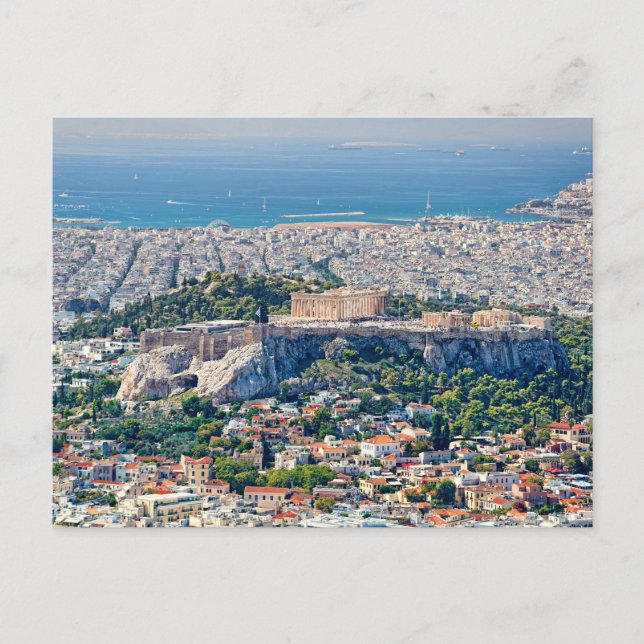 Cartão Postal Athens from lycabettus hill  (Frente)