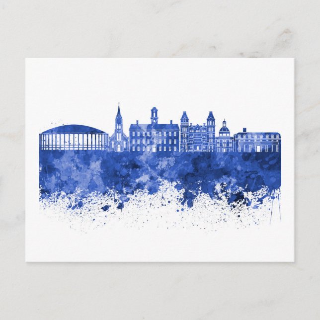 Cartão Postal Athens OH skyline (Frente)