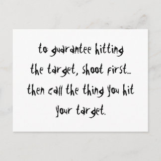 Cartão Postal Atingindo O Alvo