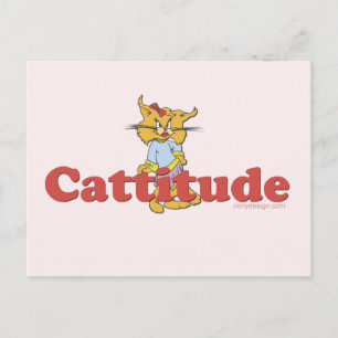 Cartão Postal Atitude de Cat
