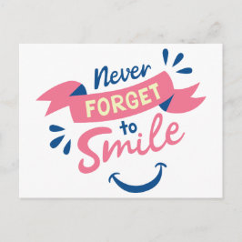 Cartão Postal Atitude de Felicidade Sorrisos Olá, Pensando em Vo