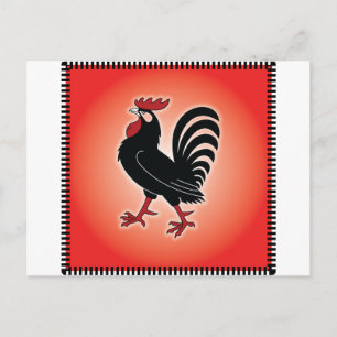 Cartão Postal Atitude de Rooster