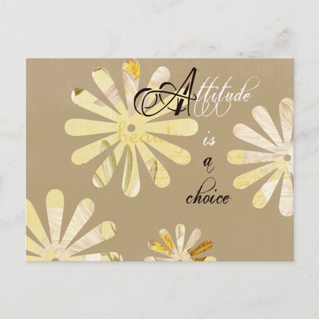 Cartão Postal Atitude é uma escolha (Frente)