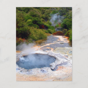 Cartão Postal Atividade Geotérmica perto de Rotorua, Nova Zelâ