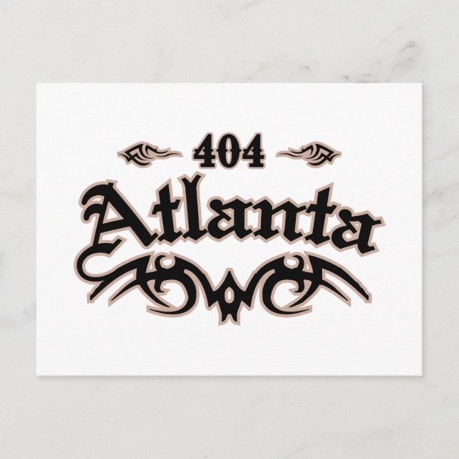 Cartão Postal Atlanta 404 (Frente)