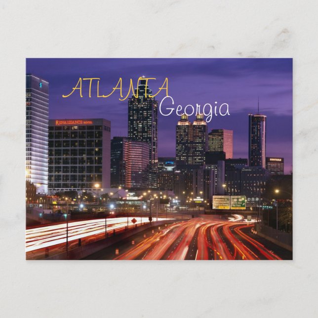 Cartão Postal Atlanta, Cartão-postal Georgia (Frente)