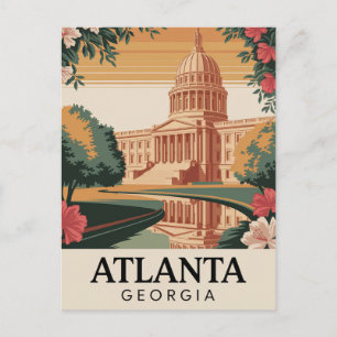 Cartão Postal Atlanta Geórgia Capitol Travel