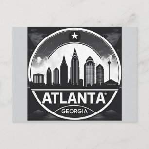 Cartão Postal Atlanta Georgia Skyline