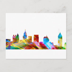 CARTÃO POSTAL ATLANTA GEORGIA SKYLINE VIBRANCE -