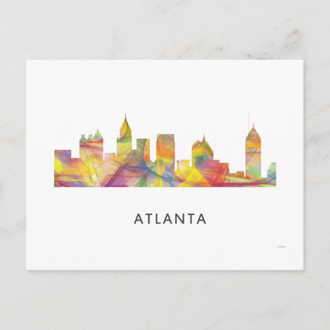 CARTÃO POSTAL ATLANTA GEORGIA SKYLINE WB1 - (Frente)