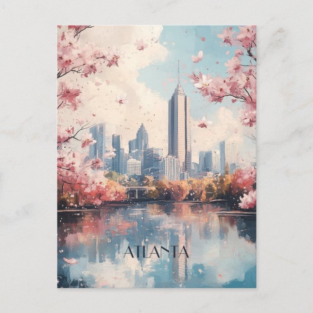 Cartão Postal Atlanta Georgia Viagem (Frente)