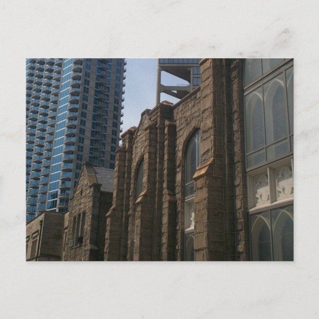 Cartão Postal Atlanta old vs. new (Frente)