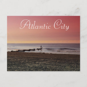Cartão Postal Atlantic City em Dusk