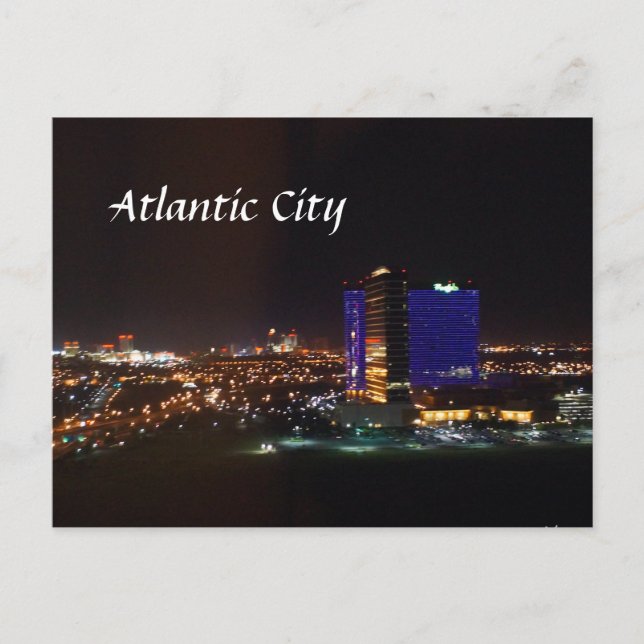 Cartão Postal Atlantic City Skyline (Frente)